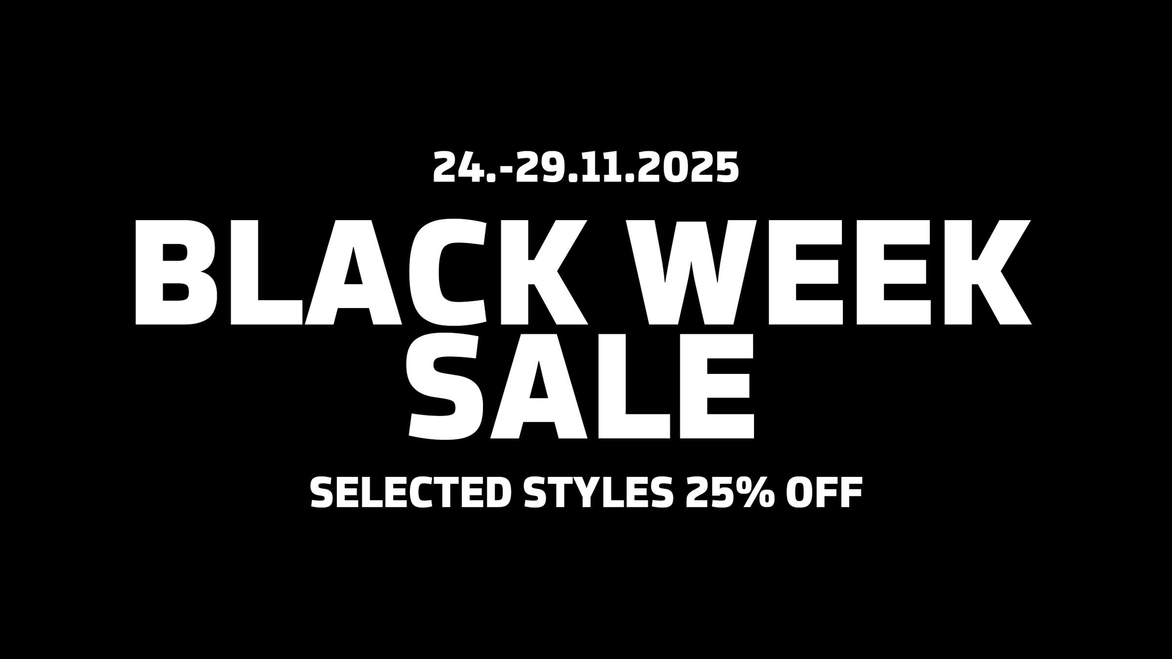 BLACK WEEK SALE