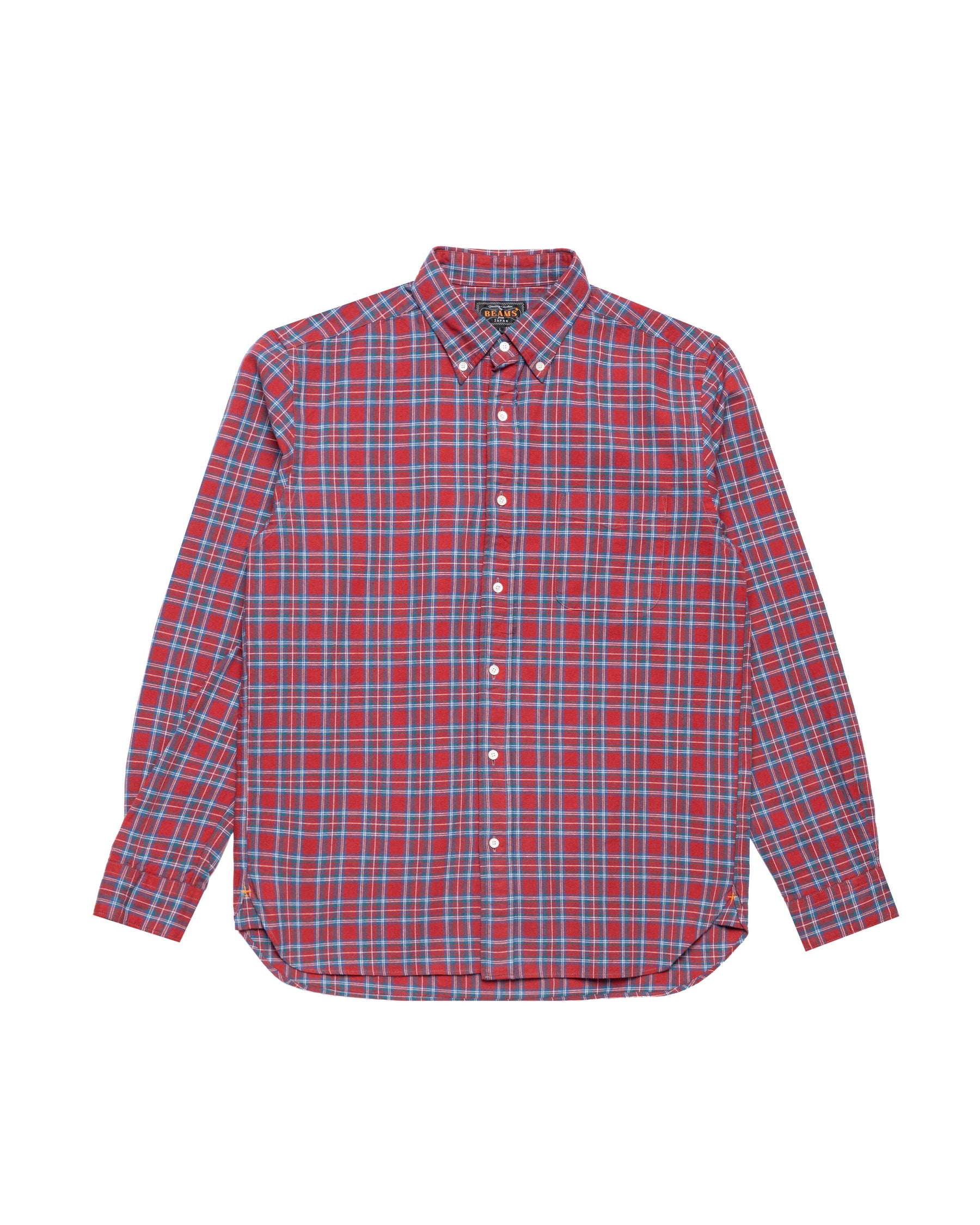 Beams+ B.D. Indigo Yarn Tartan