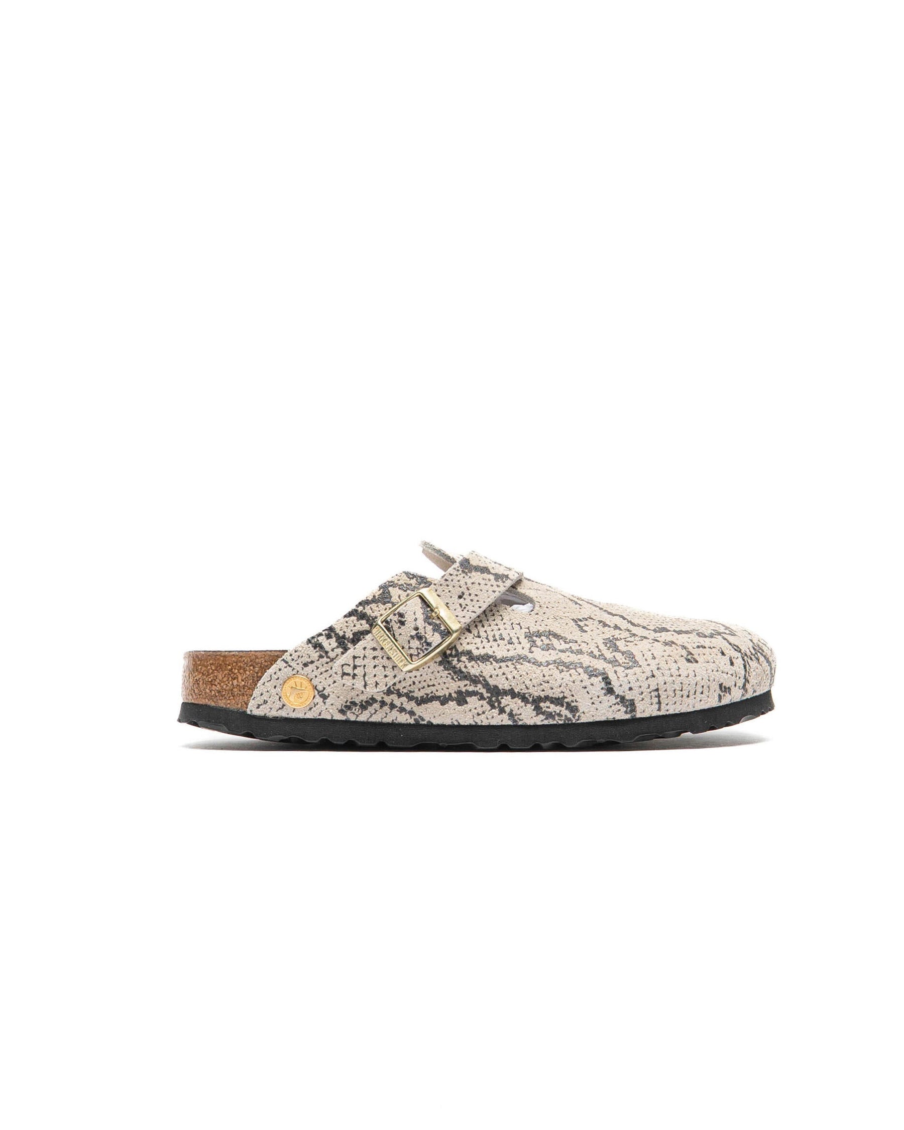 Birkenstock WMNS Boston Rivet Logo Suede Leather