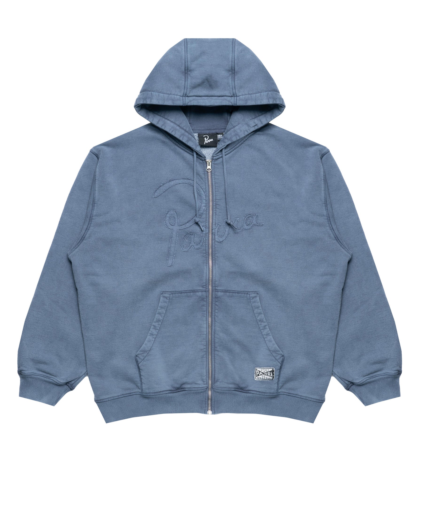 by Parra Not fade away zip hooded sweatshirt