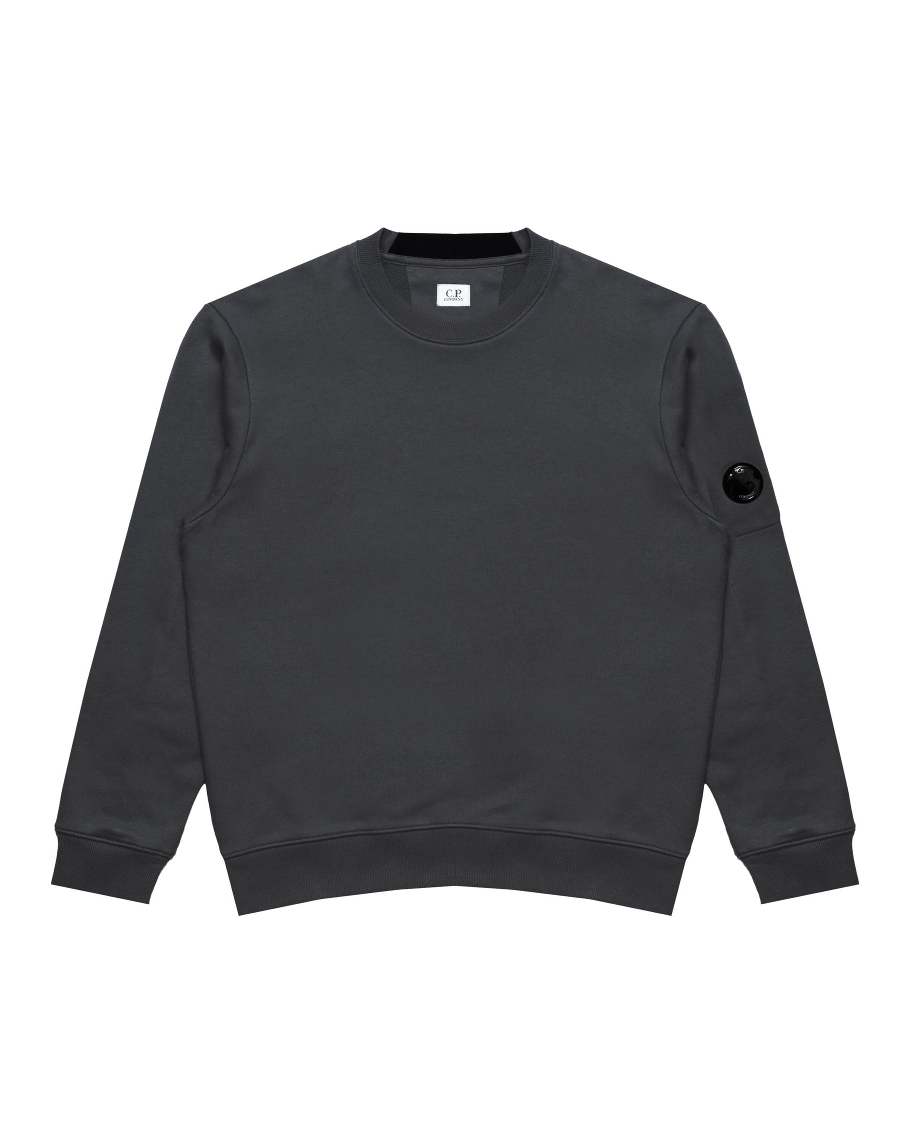 C.P. Company DIAGONAL RAISED FLEECE CREWNECK LENS SWEATSHIRT