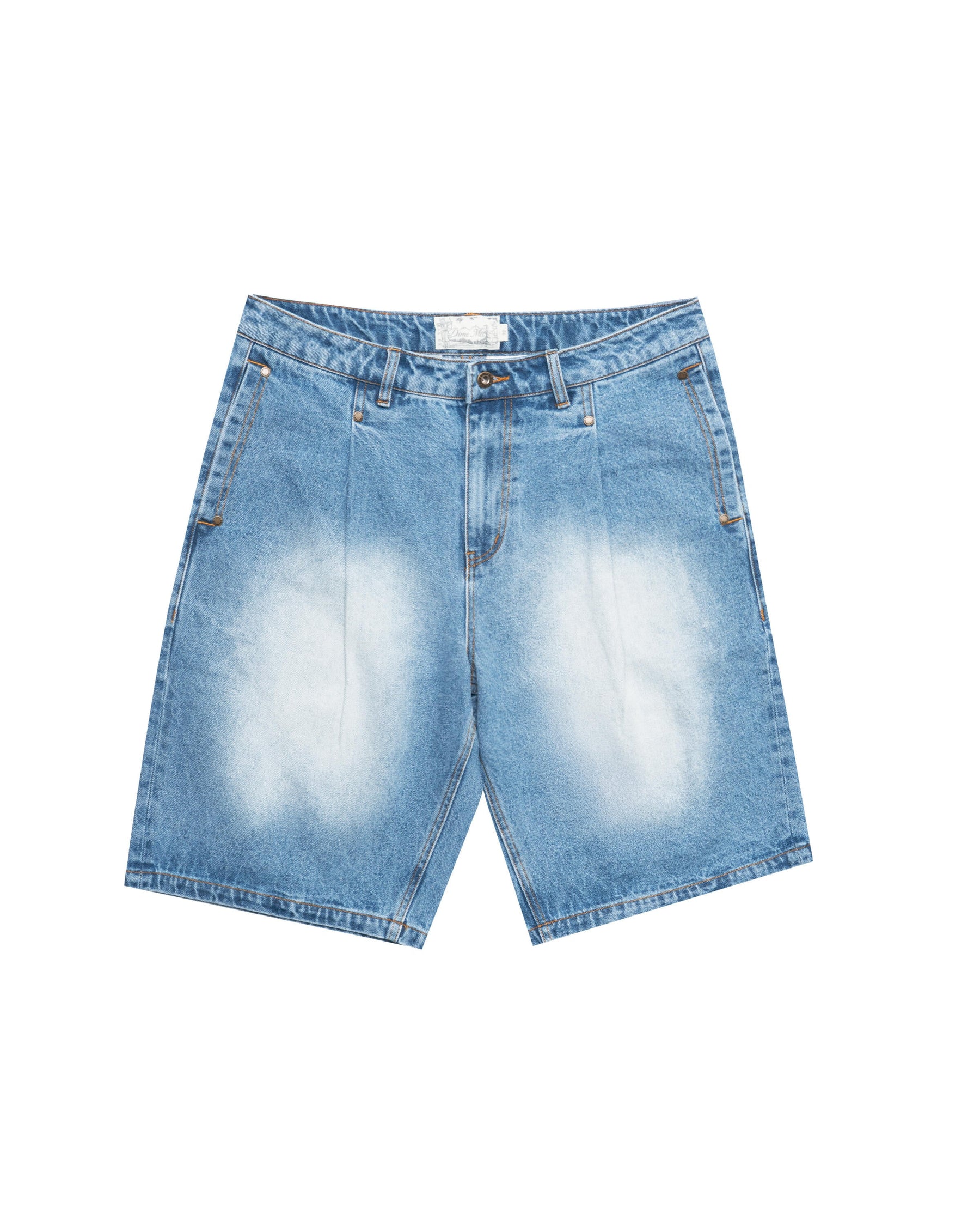 Dime Pleated Denim Shorts