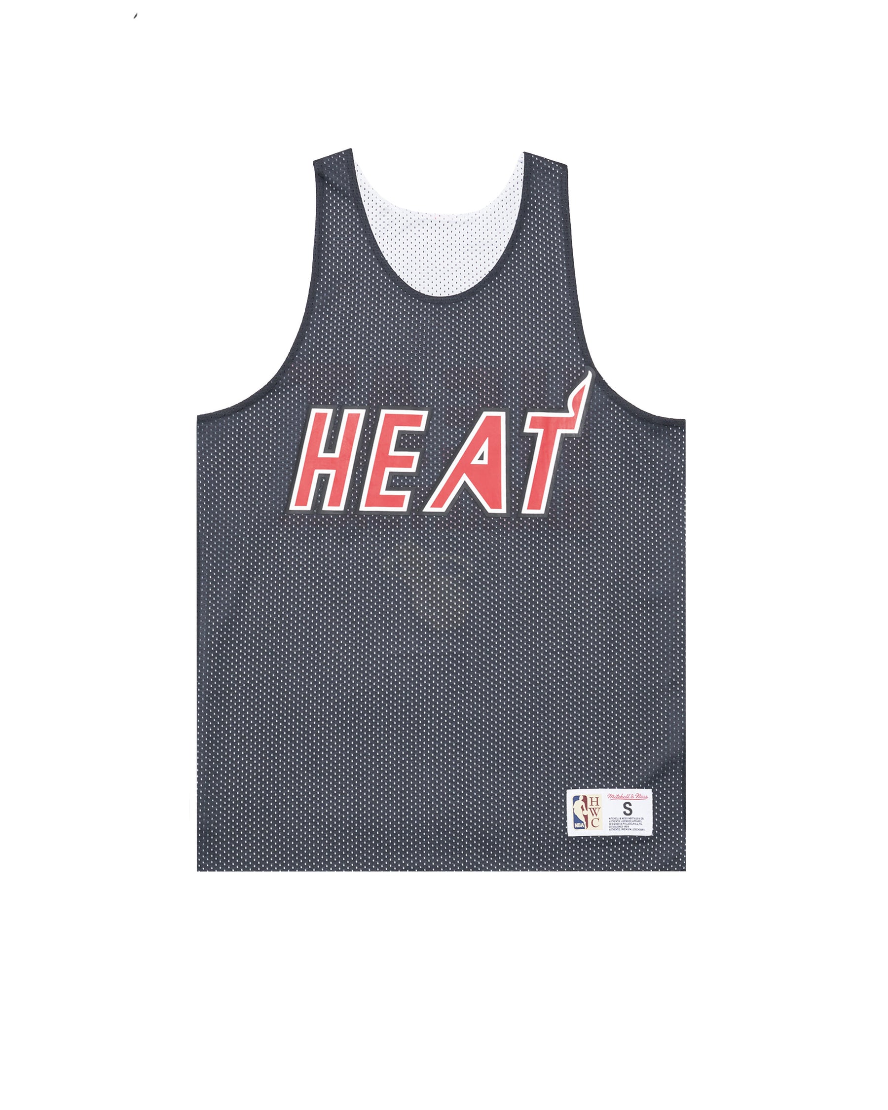 Mitchell & Ness M&N NBA REVERSIBLE MESH PRACTICE TANK VNTG LOGO 'MIAMI HEAT'