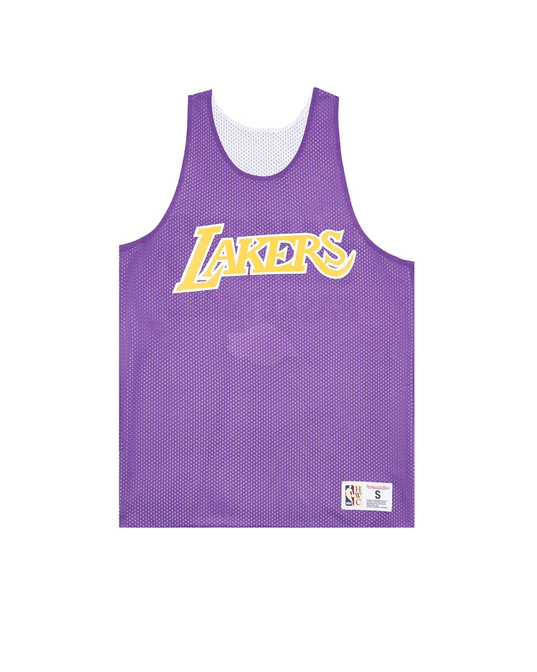 Mitchell & Ness NBA REVERSIBLE MESH PRACTICE TANK VNTG LOGO 'LA LAKERS'