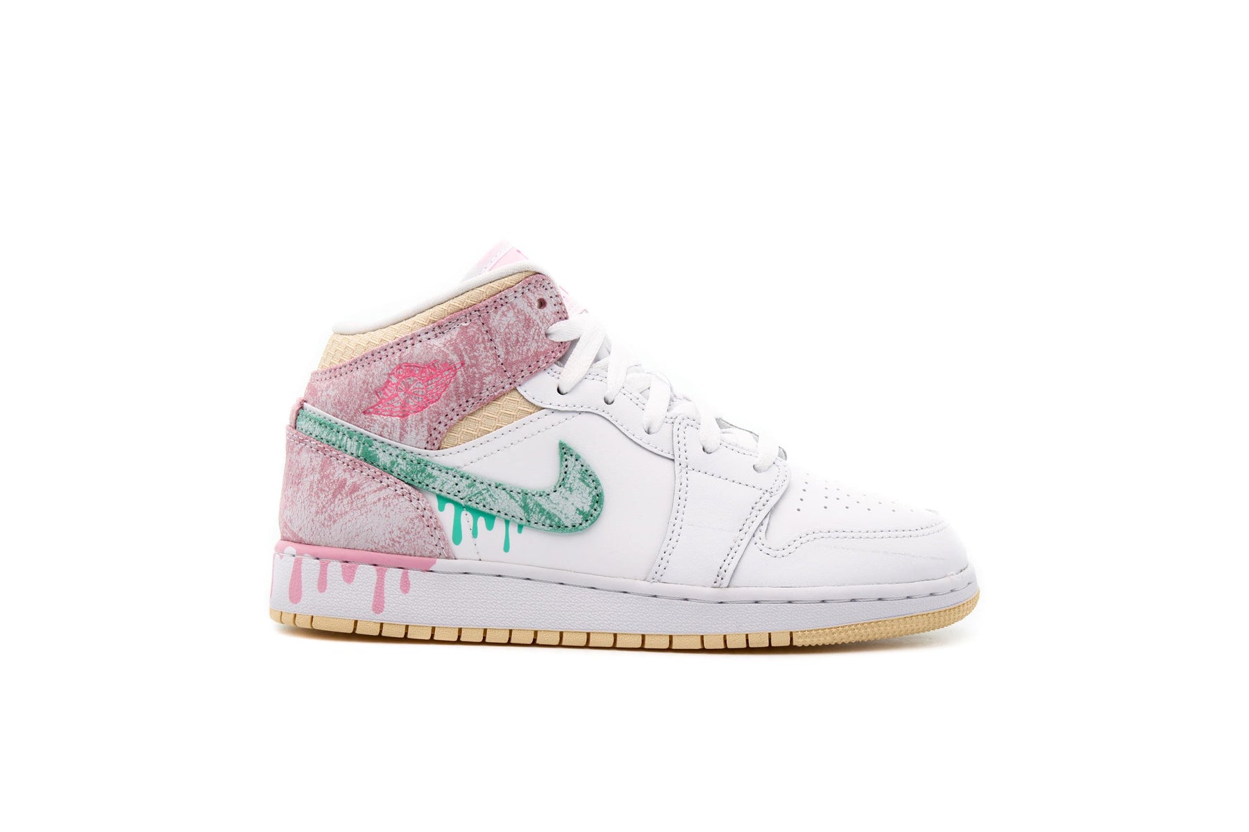 Air Jordan 1 MID SE (GS) "WHITE"