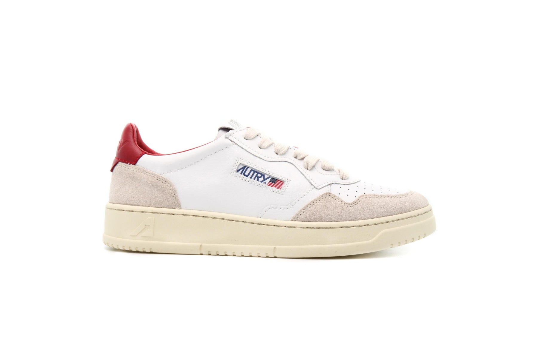 Autry Action Shoes MEDALIST LOW "LEAT RED"
